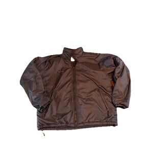 Columbia Men's Full Zip Coat Black Size Medium Vintage Middleweight